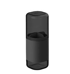 PORTA ESCOVA DUAL PRETO O.U