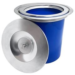 LIXEIRA DE EMBUTIR 5L COM TAMPA INOX LFVX
