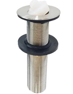 VALVULA LAVATORIO CLICK LONGA COM TAMPA INOX 7/8 LFVX