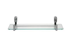 PRATELEIRA CROMADA COM VIDRO 37CM JACKWAL LYN