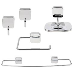 KIT ACESSORIOS COM 5 PEÇAS CROMADA JACKWAL JOY