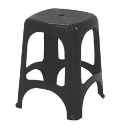 BANQUETA PLASTICA MONOBLOCO NITEROI PRETA TRAMONTINA