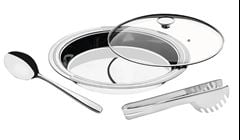 KIT PARA SERVIR INOX COM 3 PEÇAS CICLO REDONDO 64510264 TRAMONTINA