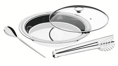 KIT PARA SERVIR INOX COM 3 PEÇAS CICLO REDONDO 64510274 TRAMONTINA