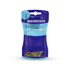 PARAFUSO PARA SUPORTE TV M4X35” C/4 BEMFIXA