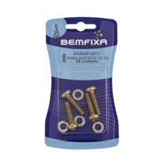 PARAFUSO PARA SUPORTE TV M6X25” C/4 BEMFIXA