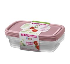 POTE PLASTICO TRANSPARENTE SR165 COM 3 SANREMO