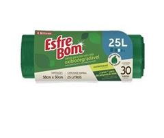 SACO PARA LIXO ESFREBOM BIODEGRADÁVEL 25 LITROS BETTANIN