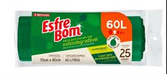 SACO PARA LIXO ESFREBOM BIODEGRADÁVEL 60 LITROS BETTANIN