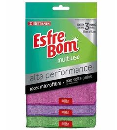 PANO MULTIUSO ESFREBOM COM 3 UNIDADES BETTANIN
