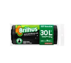 SACO PARA LIXO BRILHUS ROLO 30 LITROS BETTANIN
