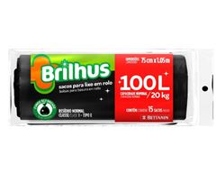 SACO PARA LIXO BRILHUS ROLO 100 LITROS BETTANIN