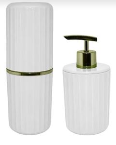 CONJUNTO P/ BANHEIRO GROOVE BRANCO O.U