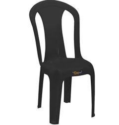 CADEIRA BISTRO PRATAGI PRETA SOLPLAST.