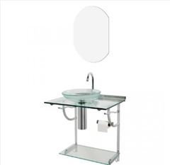 CONJUNTO CRIS-SPACE 62,5CM C/LAVADO, ESPELHO E CUBA INOX