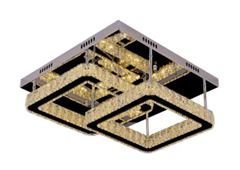 LUSTRE LED 48W LTX-006 3 EM 1 PRATA NITROLUX