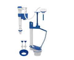 CONJUNTO COMPLETO UNIVERSAL PARA CAIXA ACOPLADA ACIONAMENTO SUPERIOR COM CASTELO BLUKIT