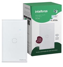 INTERRUPTOR SMART TOUCH WIFI 1 SEÇÃO EWS1001 BRANCO INTELBRAS