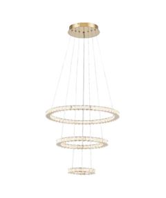 PENDENTE LED 76W 3000K SLANEY DOURADO ASTRALED