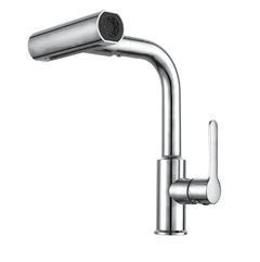 TORNEIRA COZINHA MESA ALTA 3284 COM AREJADOR GIRATORIO INOX  LEAO
