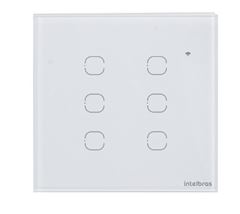 INTERRUPTOR SMART TOUCH WIFI 6 SEÇÕES EWS1006 BRANCO INTELBRAS