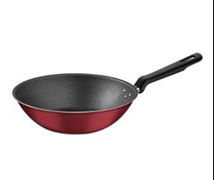 PANELA WOK 24CM ALUMINIO VERMELHO LORETO TRAMONTINA