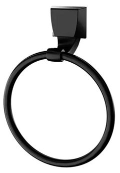 TOALHEIRO ARGOLA QUADRA 2049 F24 PRETO FOSCO LORENZETTI