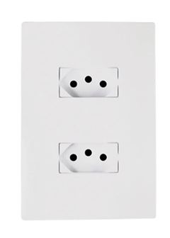 TOMADA I9 MONOBLOCO DUPLA 2P+T 10A 250V