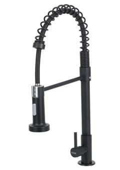 TORNEIRA COZINHA METAL GOURMET BANCADA PRETO FOSCO CIVITT