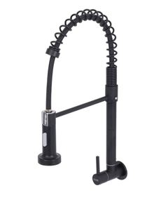 TORNEIRA COZINHA METAL GOURMET PAREDE PRETO FOSCO CIVITT
