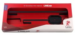 KIT ACESSORIOS COM 5 PEÇAS STANDER PRETO 17810 LEAO