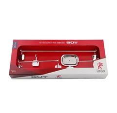 KIT ACESSORIOS COM 5 PEÇAS GUT AL CROMADO 17900 LEAO