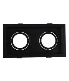 SPOT P/2 LAMPADAS GU10 EMBUTIR BERENICE PRETA ASTRALED