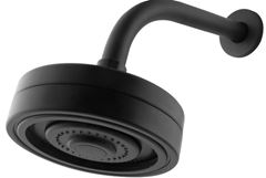 CHUVEIRO PAREDE ARTICULADO PLATZ 4226 INOX PRETO 1/2 DN15 LEAO