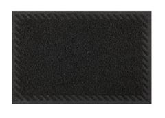 TAPETE DE ENTRADA VINIL ELITE 40CM X 60CM PRETO KAPAZI