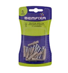 PARAFUSO  CABECA PANELA COM BUCHA 5MM  BEMFIXA