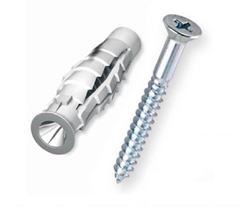 PARAFUSO CHAVE DE FENDA COM BUCHA UNIVERSAL 06MM CARTELA COM 4 UNIDADES BEM FIXA