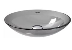 CUBA VIDRO LIGHT CRISTAL FUME 35,0X8CM CRIS METAIS