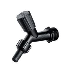 TORNEIRA PVC JARDIM 1/2-3/4  PRETO COM BICO 1128 HERC
