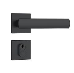 FECHADURA STAM EXTERNA 803/35 QUADRADO ROSETA PRETA FOSCO