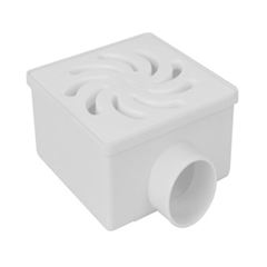 RALO SIFONADO QUADRADO N40 GRELHA BRANCO 100X52X40 AMANCO