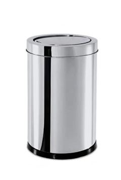 LIXEIRA INOX COM TAMPA BASCULANTE 7,8L BRINOX