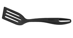 ESPATULA PERFURADA NYLON 30CM WAVY PRETO BRINOX
