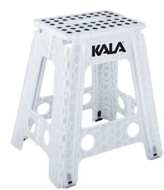 BANQUETA PLASTICO DOBRAVEL 45CM BRANCO KALA