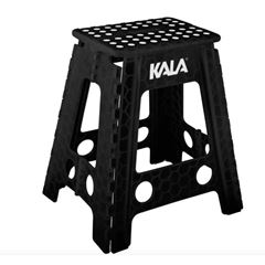 BANQUETA PLASTICO DOBRAVEL 45CM PRETO KALA
