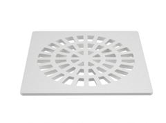 GRELHA QUADRADA BRANCA 100MM FORTLEV