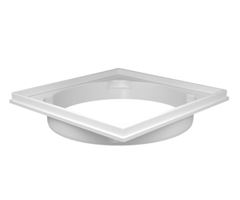PORTA-GRELHA QUADRADO BRANCO 150MM FORTLEV