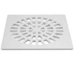 GRELHA QUADRADA BRANCA 150MM FORTLEV