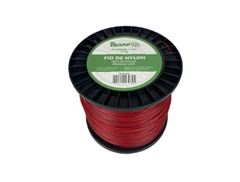 FIO DE NYLON REDONDO PARA ROCADEIRA 2.4MM 2KG VERMELHO TRAPP