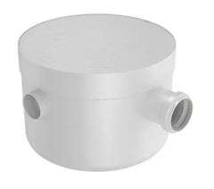 CAIXA SIFONADA REDONDA GRELHA REDONDA BRANCA 250X172X50 FORTLEV